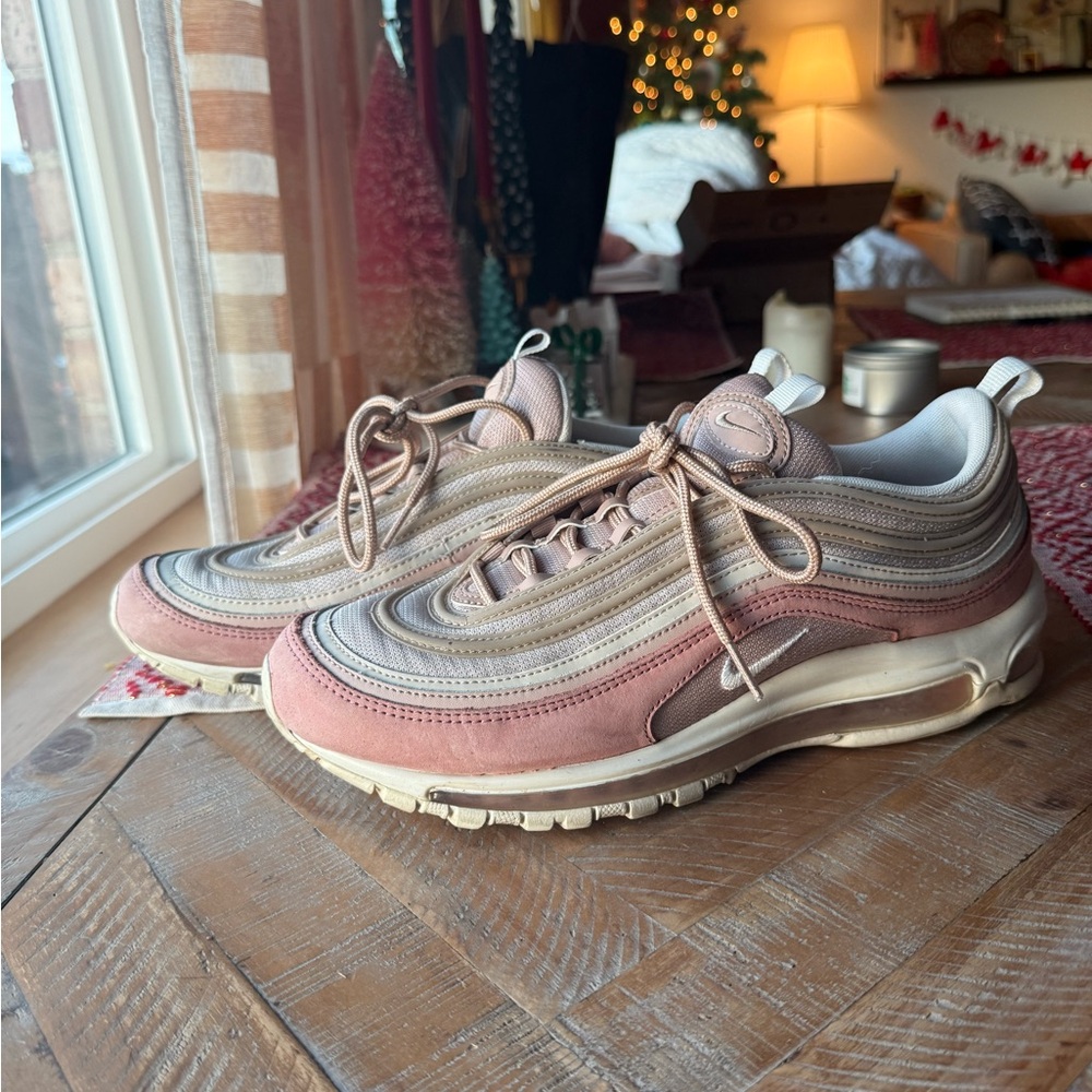 Nike Light Pink and Beige Sneakers